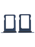 Replacement Single Sim Card Tray Compatible with Apple iPhone 12 Mini (Blue)