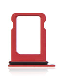 Replacement Single Sim Card Tray Compatible with Apple iPhone 12 Mini / 13 Mini (Red)