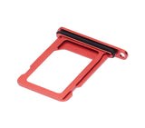 Replacement Single Sim Card Tray Compatible with Apple iPhone 12 Mini / 13 Mini (Red)