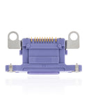 Replacement Charging Port Only Compatible with Apple iPhone 12 Mini (Purple) (10 Pack)