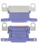 Replacement Charging Port Only Compatible with Apple iPhone 12 Mini (Purple) (10 Pack)