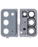 Replacement Back Camera Lens With Cover Bezel Ring Compatible with Samsung Galaxy Note 20 5G (Mystic Gray)