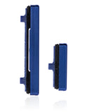 Replacement Hard Buttons (Power / Volume) Compatible with Samsung Galaxy Note 20 5G / Note 20 Ultra 5G (Mystic Blue)