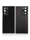 Replacement Back Cover Glass With Camera Lens Compatible with Samsung Galaxy Note 20 Ultra (No Logo) (Aftermarket Plus) (Mystic Black)