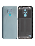 Replacement Back cover Glass Compatible with Motorola Moto E7 (XT2095 / 2020) (Mineral Gray)