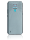 Replacement Back cover Glass Compatible with Motorola Moto E7 (XT2095 / 2020) (Mineral Gray)