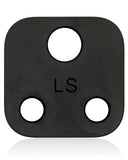 Replacement Back Camera Lens (Glass Only) With Adhesive Compatible with Motorola Moto E7 (XT2095 / 2020) (Black)