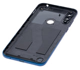 Replacement Back cover Glass Compatible with Motorola Moto E6S (XT2053 / 2020) (Peacock Blue)
