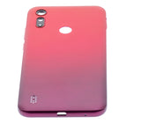 Replacement Back cover Glass Compatible with Motorola Moto E6S (XT2053 / 2020) (Sunrise Red)