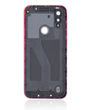 Replacement Back cover Glass Compatible with Motorola Moto E6S (XT2053 / 2020) (Sunrise Red)