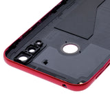 Replacement Back cover Glass Compatible with Motorola Moto E6S (XT2053 / 2020) (Sunrise Red)