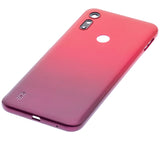 Replacement Back cover Glass Compatible with Motorola Moto E6S (XT2053 / 2020) (Sunrise Red)