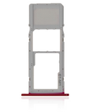 Replacement Single Sim Card Tray Compatible with LG K22 (2020) (Red)