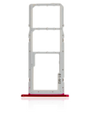 Replacement Dual Sim Card Tray Compatible with LG K42 (2020) / K52 (2020) (Red)