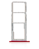 Replacement Dual Sim Card Tray Compatible with LG K42 (2020) / K52 (2020) (Red)