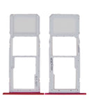 Replacement Single Sim Card Tray Compatible with LG K42 (2020) / K52 (2020) (Red)