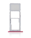 Replacement Single Sim Card Tray Compatible with LG K42 (2020) / K52 (2020) (Red)