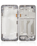 Replacement Mid-Frame Housing (With Hard Button) Compatible with Motorola Moto G Fast (XT2045-3 / 2020) (Pearl White)