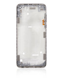 Replacement Mid-Frame Housing (With Hard Button) Compatible with Motorola Moto G Fast (XT2045-3 / 2020) (Pearl White)
