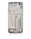 Replacement Mid-Frame Housing (With Hard Button) Compatible with Motorola Moto G Fast (XT2045-3 / 2020) (Pearl White)