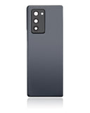 Replacement Back Cover Glass With Camera Lens Compatible with Samsung Galaxy Z Fold 2 5G (Premium) (Mystic Black)