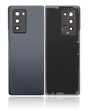 Replacement Back Cover Glass With Camera Lens Compatible with Samsung Galaxy Z Fold 2 5G (Premium) (Mystic Black)