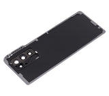 Replacement Back Cover Glass With Camera Lens Compatible with Samsung Galaxy Z Fold 2 5G (Premium) (Mystic Black)