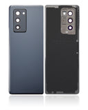 Replacement Back Cover Glass With Camera Lens Compatible with Samsung Galaxy Z Fold 2 5G (Aftermarket Plus) (Mystic Black)
