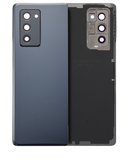 Replacement Back Cover Glass With Camera Lens Compatible with Samsung Galaxy Z Fold 2 5G (Aftermarket Plus) (Mystic Black)