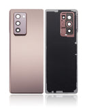 Replacement Back Cover Glass With Camera Lens Compatible with Samsung Galaxy Z Fold 2 5G (Aftermarket Plus) (Mystic Bronze)