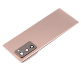 Replacement Back Cover Glass With Camera Lens Compatible with Samsung Galaxy Z Fold 2 5G (Aftermarket Plus) (Mystic Bronze)