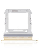 Replacement Single Sim Card Tray Compatible with Samsung Galaxy Z Flip 4G (F700) / Z Flip 5G (F707) (Mirror Gold)