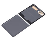 Replacement Top & Bottom Back Cover Glass With Camera Lens Compatible with Samsung Galaxy Z Flip 4G (F700) / Z Flip 5G (F707) (Aftermarket Plus) (Mirror Gold)