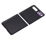 Replacement Top & Bottom Back Cover Glass With Camera Lens Compatible with Samsung Galaxy Z Flip 4G (F700) / Z Flip 5G (F707) (Aftermarket Plus) (Mirror Purple)