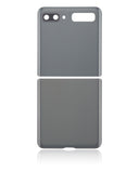 Replacement Top & Bottom Back Cover Glass With Camera Lens Compatible with Samsung Galaxy Z Flip 4G (F700) / Z Flip 5G (F707) (Aftermarket Plus) (Mystic Gray)