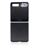 Replacement Top & Bottom Back Cover Glass With Camera Lens Compatible with Samsung Galaxy Z Flip 4G (F700) / Z Flip 5G (F707) (Aftermarket Plus) (Mystic Gray)