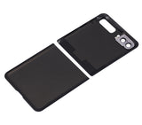 Replacement Top & Bottom Back Cover Glass With Camera Lens Compatible with Samsung Galaxy Z Flip 4G (F700) / Z Flip 5G (F707) (Aftermarket Plus) (Mystic Gray)