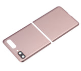 Replacement Top & Bottom Back Cover Glass With Camera Lens Compatible with Samsung Galaxy Z Flip 4G (F700) / Z Flip 5G (F707) (Aftermarket Plus) (Mystic Bronze)