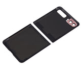 Replacement Top & Bottom Back Cover Glass With Camera Lens Compatible with Samsung Galaxy Z Flip 4G (F700) / Z Flip 5G (F707) (Aftermarket Plus) (Mystic Bronze)