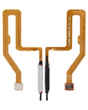 Replacement Fingerprint Reader With Flex Cable Compatible with LG K42 / K52 / K62 (Silver)