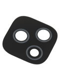 Replacement Back Camera Lens (Glass Only) With Adhesive Compatible with Motorola Moto E7 Plus (XT2081 / 2020) (Black)