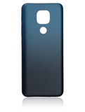 Replacement Back cover Glass Compatible with Motorola Moto E7 Plus (XT2081 / 2020) (Navy Blue)