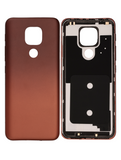 Replacement Back cover Glass Compatible with Motorola Moto E7 Plus (XT2081 / 2020) (Amber Bronze)