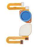 Replacement Fingerprint Reader With Flex Cable Compatible with Motorola Moto E7 Plus (XT2081 / 2020) (Navy Blue)