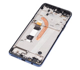 Replacement LCD Assembly With Frame Compatible with Motorola One 5G (XT2075-2 / 2020) (Refurbished) (Surfing Blue)