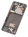 Replacement OLED Assembly With Frame Compatible with Samsung Galaxy S21 5G (Refurbished) (Phantom Gray)