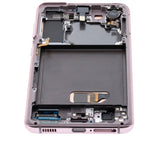 Replacement OLED Assembly With Frame Compatible with Samsung Galaxy S21 5G (Refurbished) (Phantom Violet)