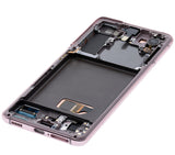 Replacement OLED Assembly With Frame Compatible with Samsung Galaxy S21 5G (Refurbished) (Phantom Violet)
