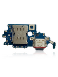 Replacement Charging Port Board With Sim Card Reader Compatible with Samsung Galaxy S21 5G (G991B) (International Version) (Premium)