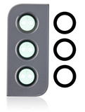 Replacement Back Camera Lens With Cover Bezel Ring Compatible with Samsung Galaxy S21 5G (Phantom Gray)